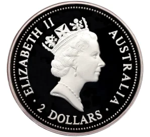 2 доллара 1998 года Австралия «Австралийская Кукабара — Privy Mark 1 соверен 1887 года»