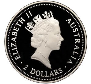 2 доллара 1996 года Австралия «Австралийская Кукабара — Johanna Privy Mark»