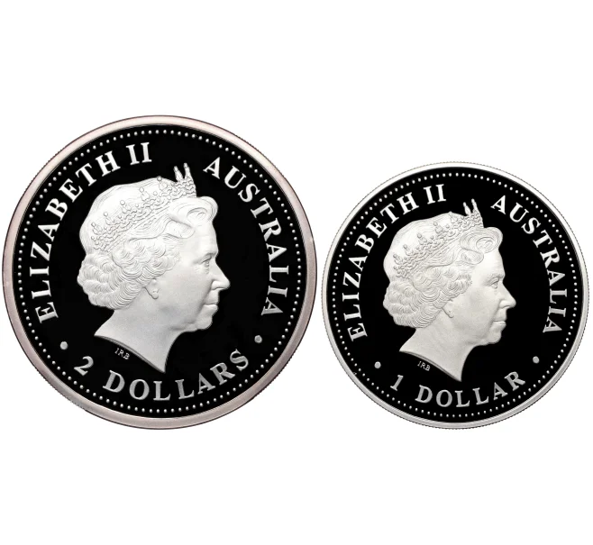 Набор из 2 монет 2000 года P Австралия «Австралийская Кукабара» (Артикул M3-1391)