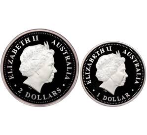 Набор из 2 монет 1999 года P Австралия «Австралийская Кукабара»