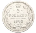 Монета 5 копеек 1905 года СПБ АР (Артикул K27-85001)