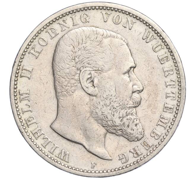 Монета 5 марок 1902 года F Германия (Вюртемберг) (Артикул K27-85037)