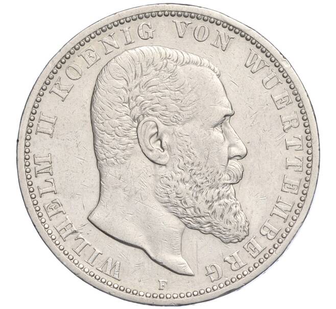 Монета 5 марок 1904 года F Германия (Вюртемберг) (Артикул K27-85038)