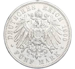 5 марок 1900 года F Германия (Вюртемберг)
