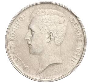 1 франк 1912 года Бельгия — легенда на фламандском (DER BELGEN)