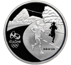5 риалов 2014 года Бразилия «XXXI летние Олимпийские Игры в Рио-де-Жанейро 2016 года — Бег»