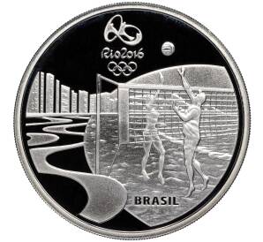 5 риалов 2015 года Бразилия «XXXI летние Олимпийские Игры в Рио-де-Жанейро 2016 года — Волейбол и Фохо»
