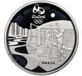 Монета 5 риалов 2015 года Бразилия «XXXI летние Олимпийские Игры в Рио-де-Жанейро 2016 года — Пляжный волейбол и Шоро» (Артикул M2-71995)