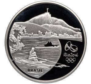 5 риалов 2015 года Бразилия «XXXI летние Олимпийские Игры в Рио-де-Жанейро 2016 года — Гребной спорт и Геликония»