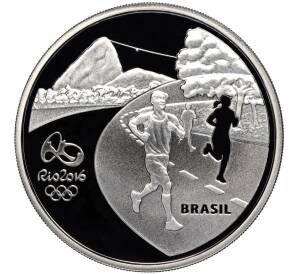 5 риалов 2015 года Бразилия «XXXI летние Олимпийские Игры в Рио-де-Жанейро 2016 года — Бег и Самбодром»