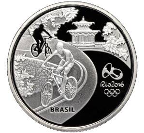 5 риалов 2015 года Бразилия «XXXI летние Олимпийские Игры в Рио-де-Жанейро 2016 года — Велоспорт и Тукан»