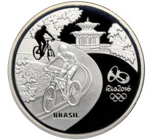5 риалов 2016 года Бразилия «XXXI летние Олимпийские Игры в Рио-де-Жанейро 2016 года — Велоспорт»