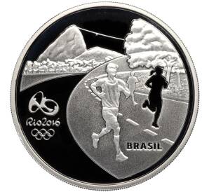 5 риалов 2016 года Бразилия «XXXI летние Олимпийские Игры в Рио-де-Жанейро 2016 года — Бег»