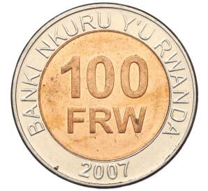 100 франков 2007 года Руанда