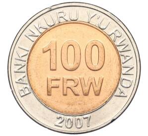100 франков 2007 года Руанда