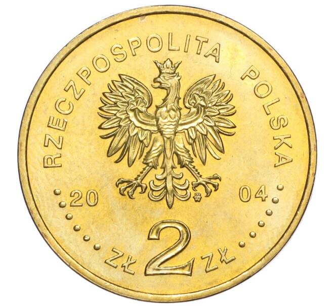 Монета 2 злотых 2004 года Польша «Присоединение Польши к Европейскому Союзу» (Артикул K11-117839)
