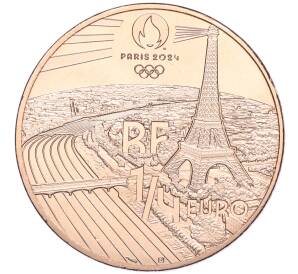 1/4 евро 2022 года Франция «XXXIII летние Олимпийские игры в Париже 2024 года — Кайтсерфинг»