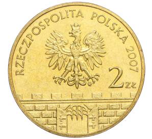 2 злотых 2007 года Польша «Древние города Польши — Ломжа»