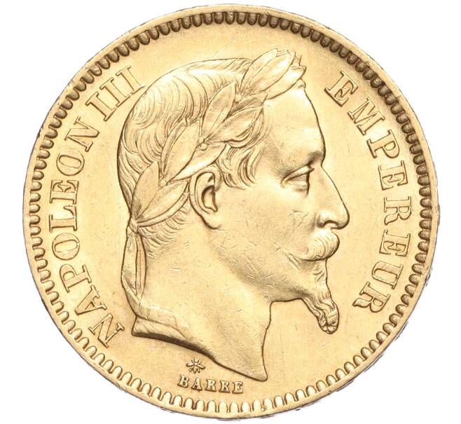 Монета 20 франков 1866 года A Франция (Артикул M2-72033)