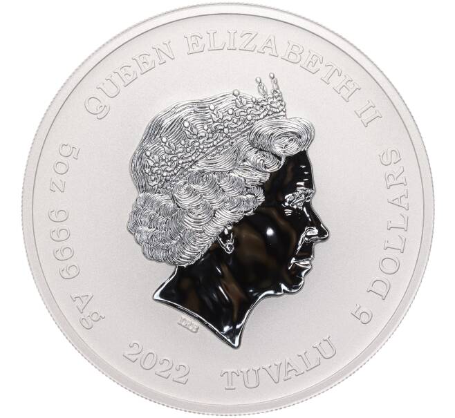 Монета 5 долларов 2022 года Тувалу «Боги Олимпа — Афина» (Артикул M2-72043)