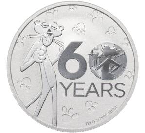 1 доллар 2024 года Тувалу «60 лет мультфильму Розовая Пантера»
