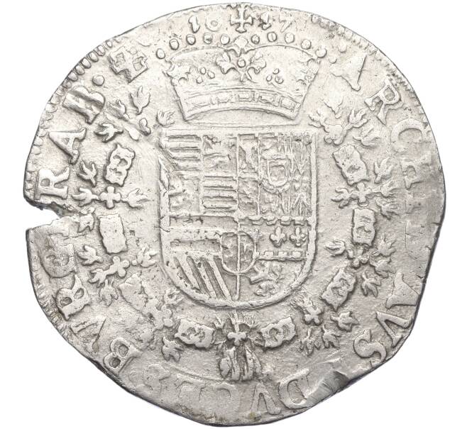 Монета 1 патагон 1617 года Испанские Нидерланды (Брабант) (Артикул K11-118080)