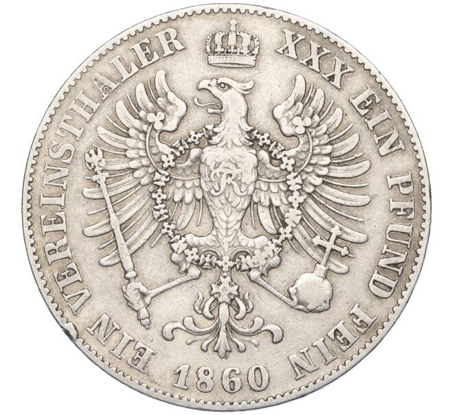 Монета 1 союзный талер 1860 года Пруссия (Артикул K11-118094)