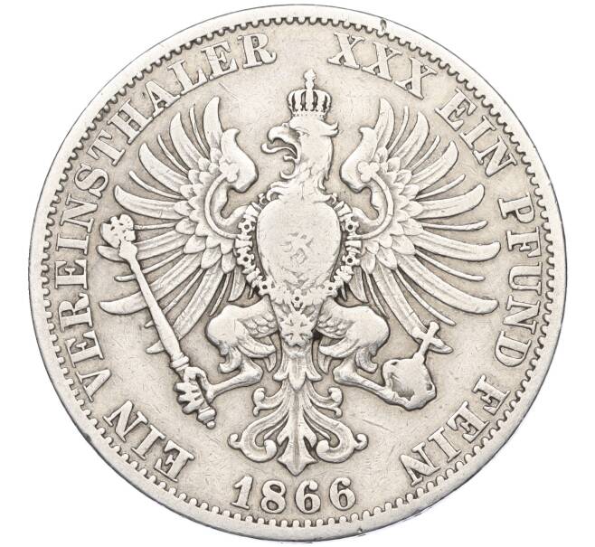Монета 1 союзный талер 1866 года Пруссия (Артикул K11-118096)