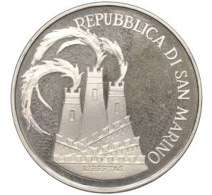 1000 лир 1984 года Сан-Марино «XXIII летние Олимпийские Игры 1984 в Лос-Анджелесе» — Фото №2