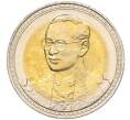 Монета 10 бат 2002 года (BE 2545) Таиланд «75 лет со дня рождения Короля Рамы IX» (Артикул K11-118116)