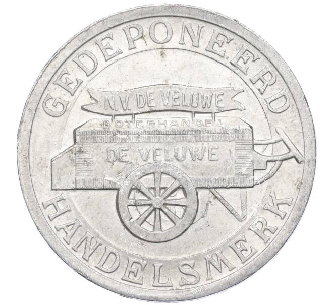 Торговый жетон на сливочное масло бренда «de Veluwe — 10 гульденов» Нидерланды (Артикул K11-118048)
