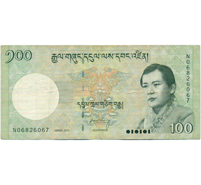 Банкнота 100 нгултрум 2011 года Бутан (Артикул K11-118607)