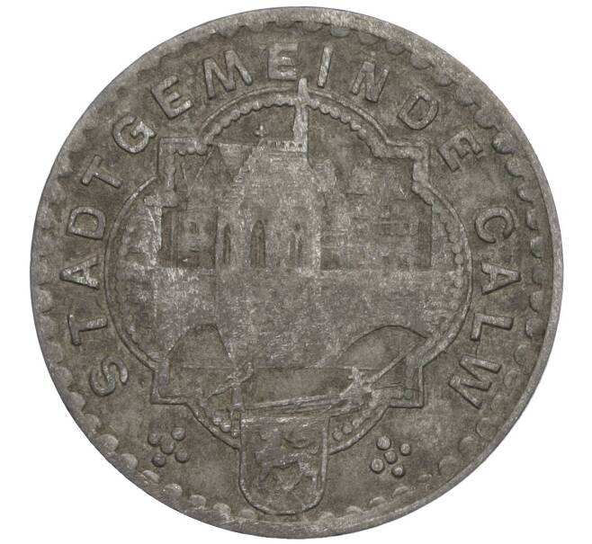 Монета 10 пфеннигов 1918 года Германия — город Кальв (Нотгельд) (Артикул K11-118627)