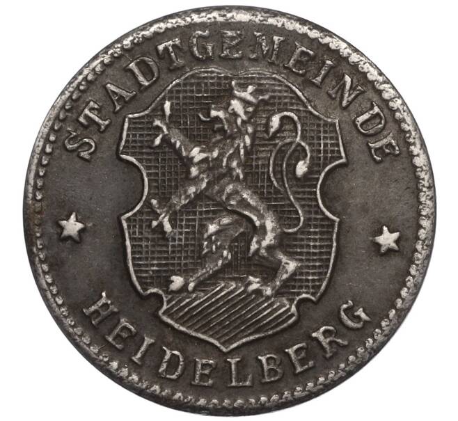 Монета 10 пфеннигов 1919 года Германия — город Хайдельберг (Нотгельд) (Артикул K11-118652)
