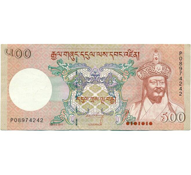 Банкнота 500 нгултрум 2011 года Бутан (Артикул: K11-118723) — Фото №1