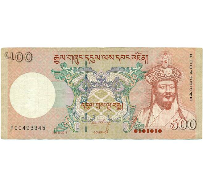 Банкнота 500 нгултрум 2011 года Бутан (Артикул: K11-118731) — Фото №1