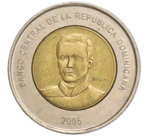 10 песо 2005 года Доминиканская республика
