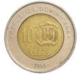 Монета 10 песо 2005 года Доминиканская республика (Артикул K11-118662)