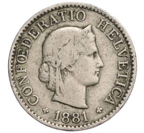 5 раппенов 1881 года Швейцария — Фото №1