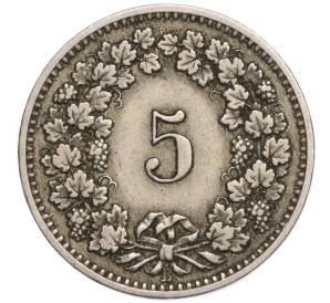 5 раппенов 1882 года Швейцария — Фото №2