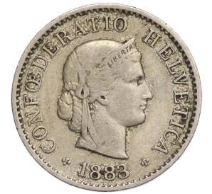 5 раппенов 1883 года Швейцария — Фото №1