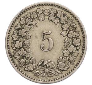 5 раппенов 1883 года Швейцария — Фото №2