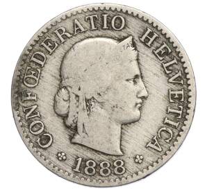 5 раппенов 1888 года Швейцария — Фото №1
