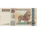 Банкнота 2000 шиллингов 2003 года Танзания (Артикул: K11-118252) — Фото №1