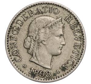 5 раппенов 1898 года Швейцария