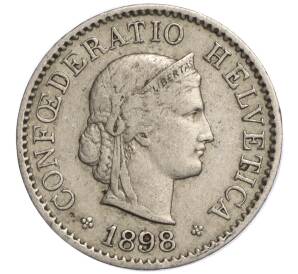 5 раппенов 1898 года Швейцария