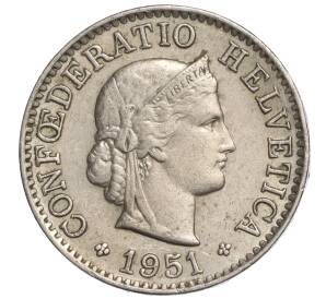 5 раппенов 1951 года Швейцария — Фото №1