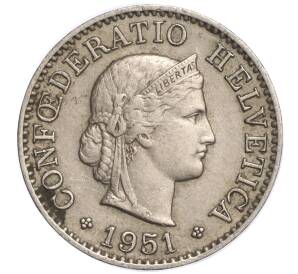 5 раппенов 1951 года Швейцария — Фото №1