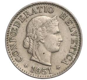 5 раппенов 1951 года Швейцария — Фото №1