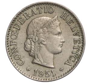 5 раппенов 1951 года Швейцария — Фото №1